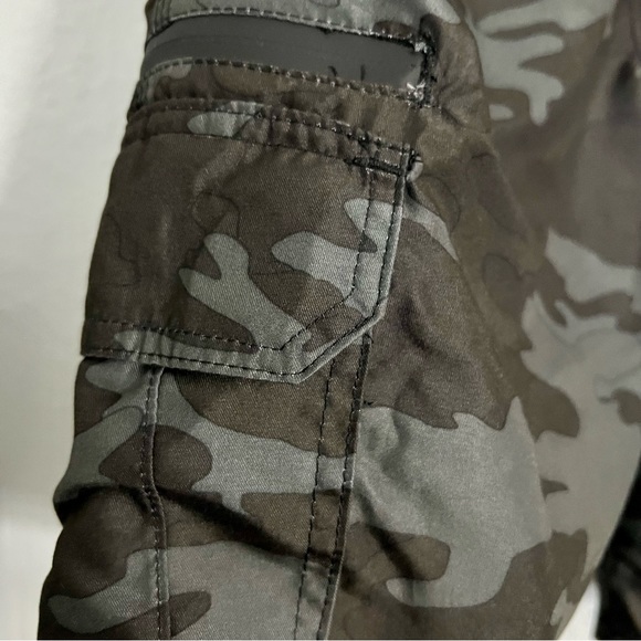 Burnside Board Shorts with Grey and Black Camo Print - Picture 4 of 11